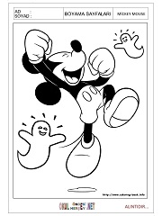 Mickey Mouse boyama sayfaları